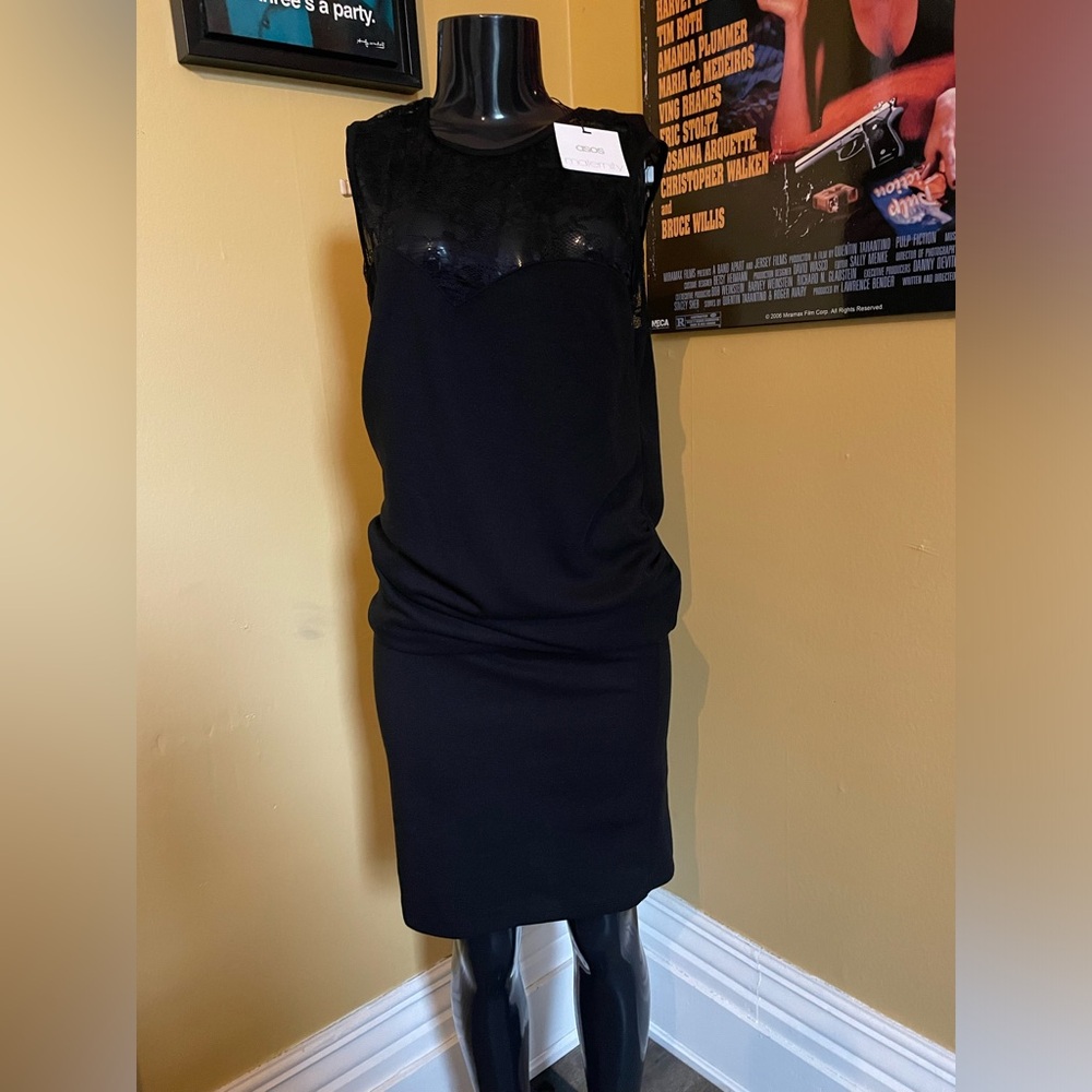 Velvet Maternity Dress ( 8 )